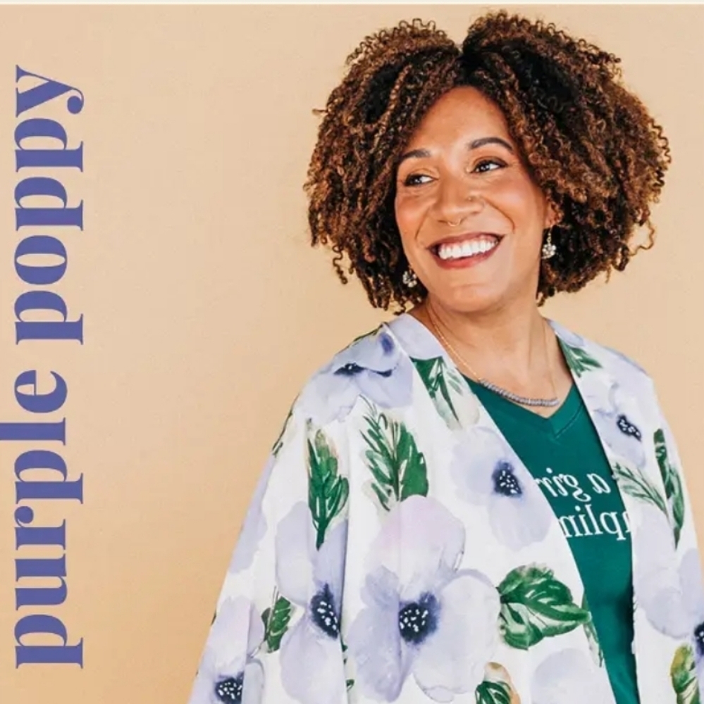 Sseko Purple Poppy Mulitway shawl